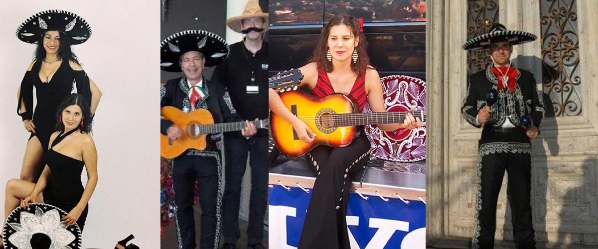 Trouwen met Mexicaans muziek en dans