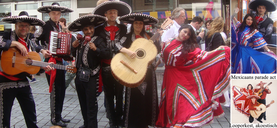 Mexicaanse Themafeest met decoratie, cocktails, dansers, muzikanten