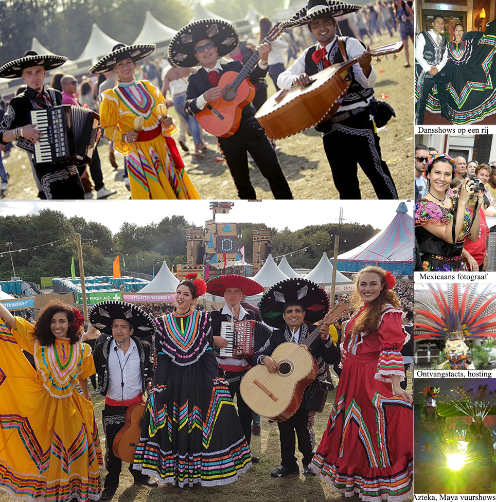 Mexicaanse Themafeest met decoratie, cocktails, dansers, muzikanten