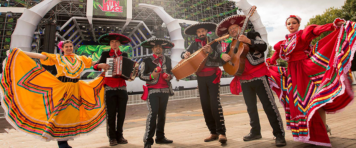 Mexicaanse Plaza Feest